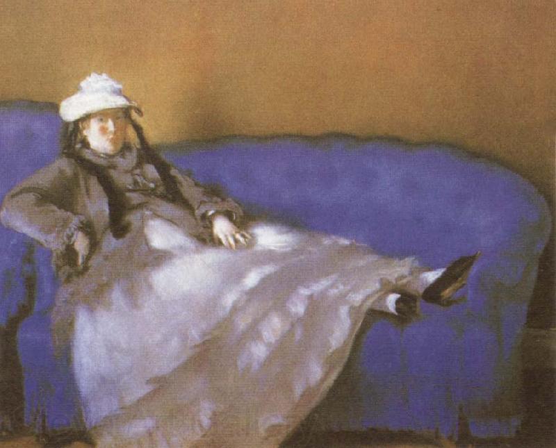 Edouard Manet Madame Manet on a Divan Spain oil painting art
